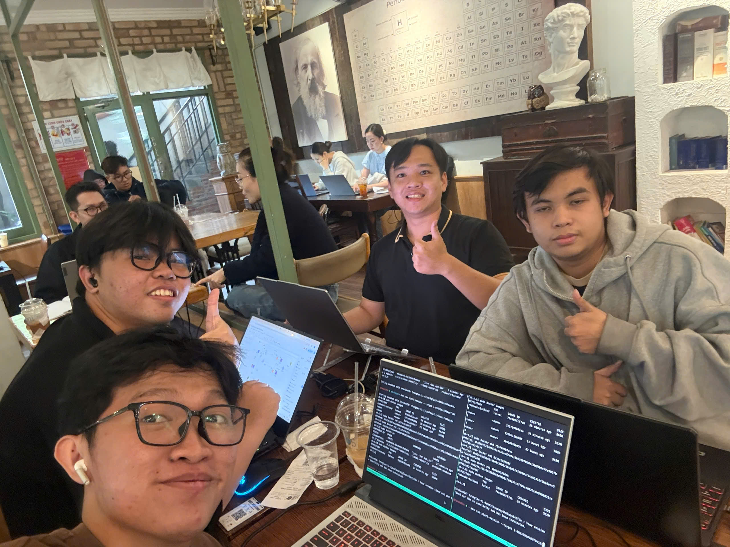 Cohesive team spirit of the project team